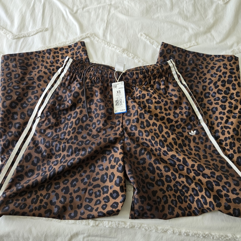 adidas Leopard Firebird Oversized Track Pants
